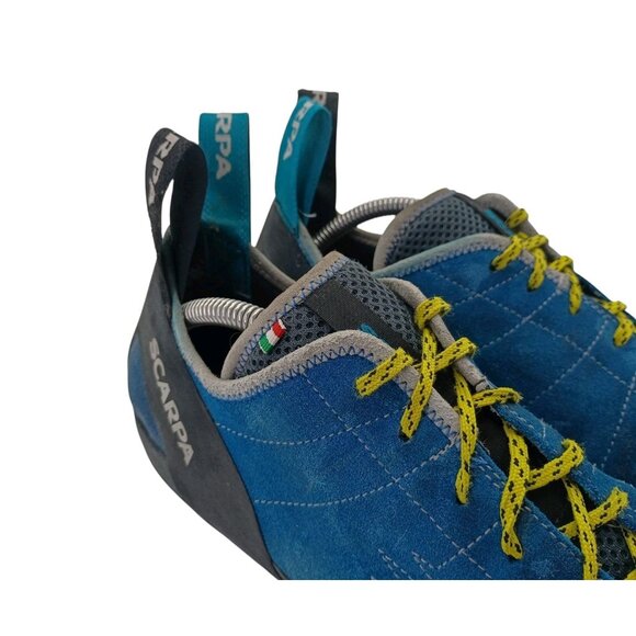 Scarpa Helix Shoes Mens Size 12.5 Suede Climbing Lace Up Comfort Made Italy 7000 - Picture 13 of 14